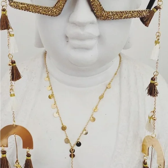 EARTHY OM evil eye FUNGLASSES!! #festival #coachella #party #fun #zen - Picture 4 of 5